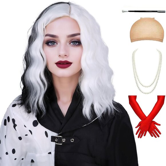 Black & White Hair Wig